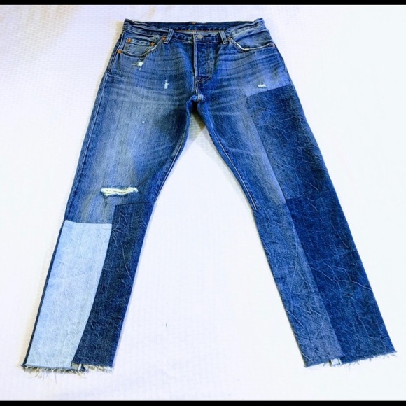 levi’s patchwork jeans - Picture 2 of 8